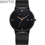 Luxury GIMTO Ladies Rose Gold Casual WristWatch